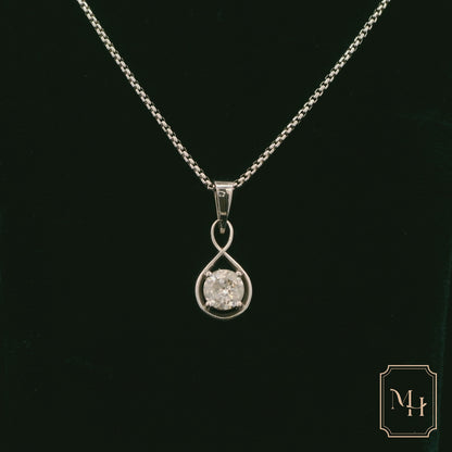 Diamond & Gold Infinity Pendant