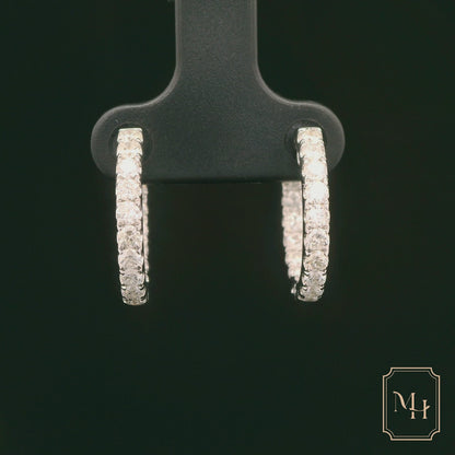 Diamond Hoop Earrings