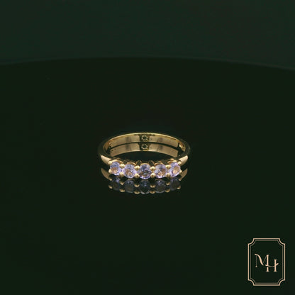 Five-Stone Tanzanite & Gold Ring