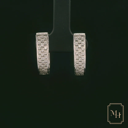 Diamond Hoop Earrings