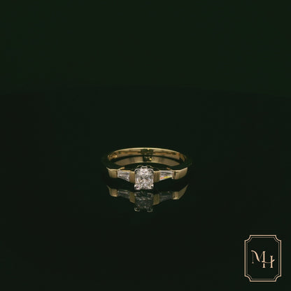 Triad-Diamond Ring