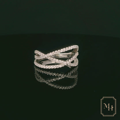 Diamond Spiral Ring