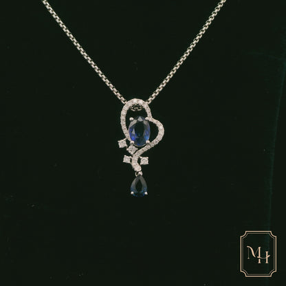 Elegant Sapphire Pendant Necklace