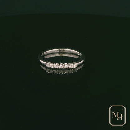 Seven-Stone Diamond & Gold Ring