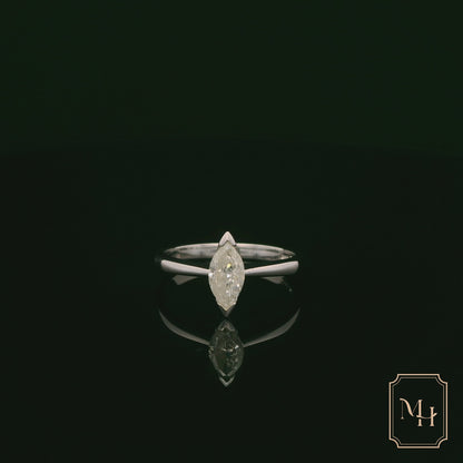 Marquise-Cut Diamond Ring