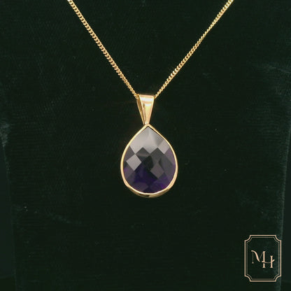 Elegant Purple Gemstone Pendant
