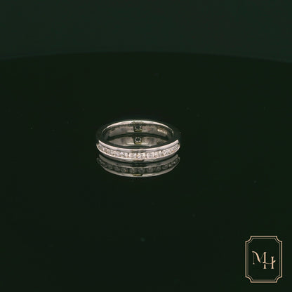 Channel-Set Diamond Gold Ring