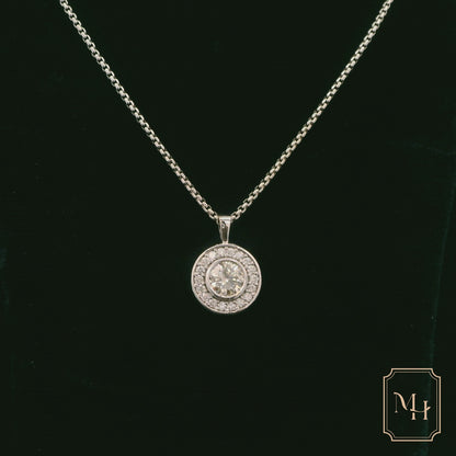 Diamond Halo Pendant